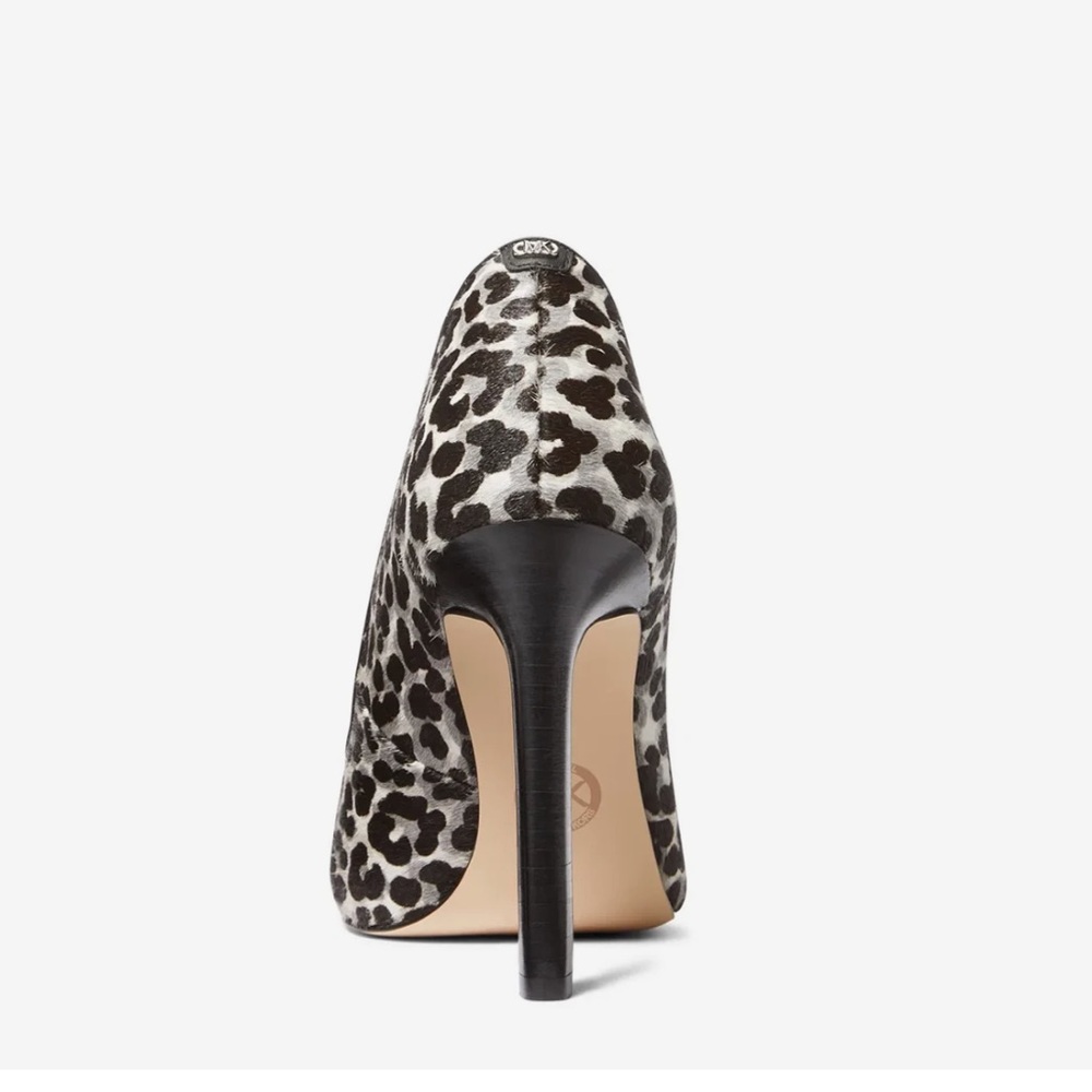 NWOB Michael Kors Amara Heels Snow Leopard - Picture 3 of 4
